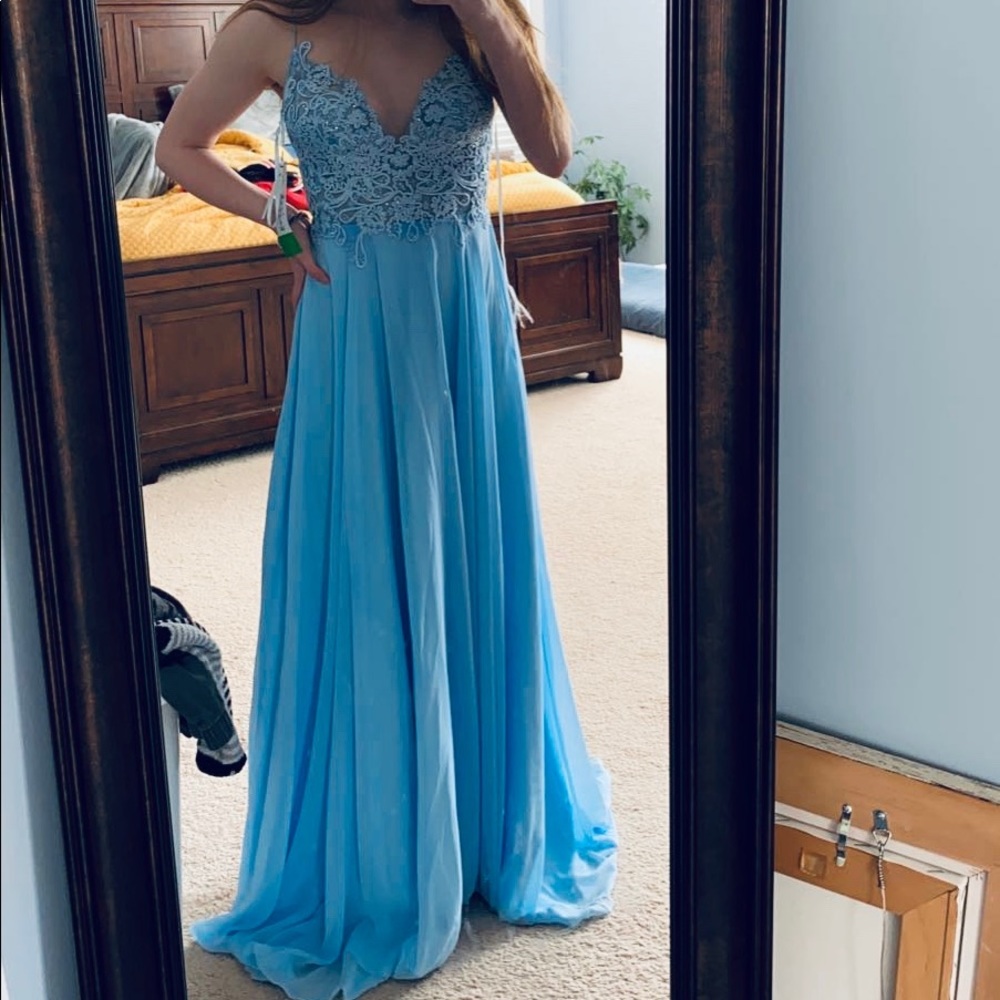 Periwinkle prom dress